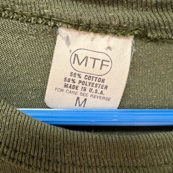 VTG 1986 Vietnam Devil Military Heaven Hell MTF USA Single Stitch Tee sz Medium - Picture 5 of 6